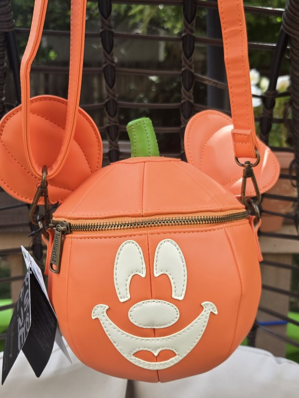 LOUNGEFLY MICKEY MOUSE Cute Pumpkin Crossbody Bag